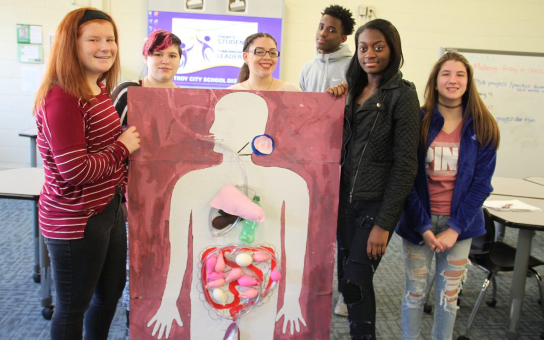 P-TECH students teach human body systems