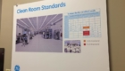 photo of Clean Room Standards poster at GE