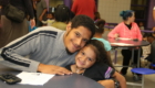 Dad and young daughter
