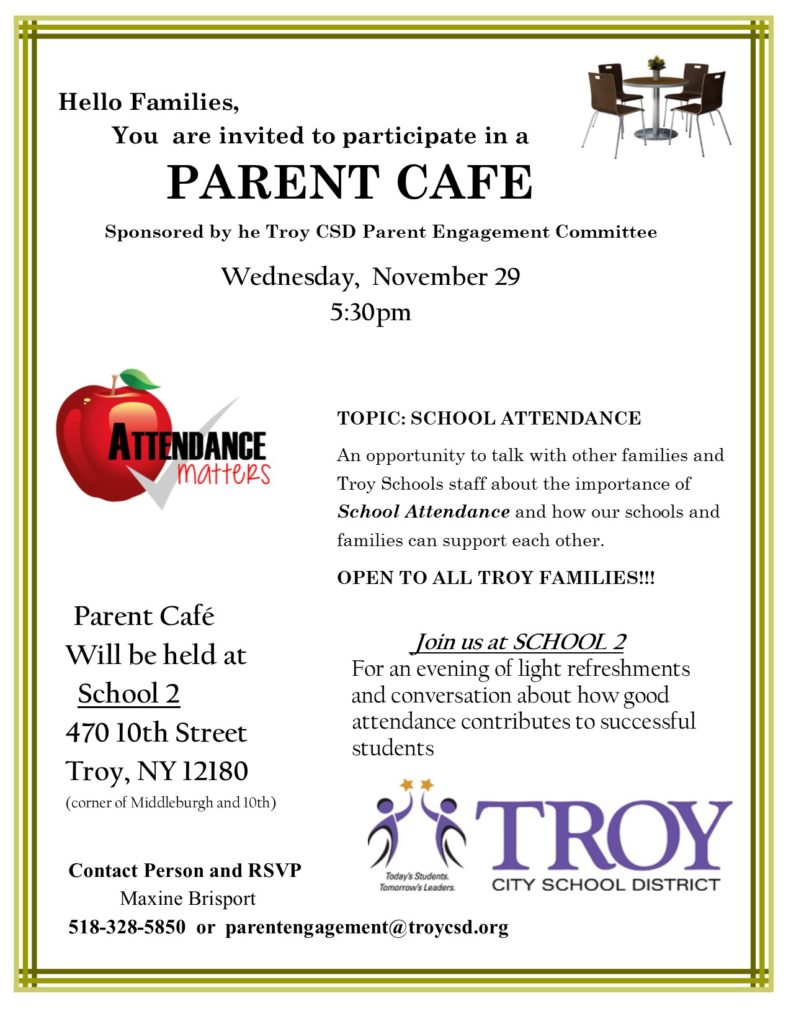 Parent Cafe flyer