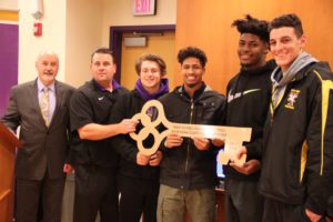 Football players recognized by Board, Mayor and City Council