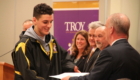 Football players recognized by Board, Mayor and City Council