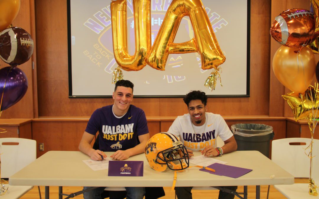 Joe Casale, Dev Holmes sign with University at Albany