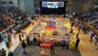 Troy students competing in robotics competition