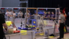 Troy students competing in robotics competition