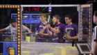 Troy students competing in robotics competition