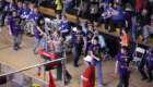 Troy students competing in robotics competition