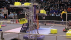Troy students competing in robotics competition