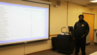 Students give math presentation