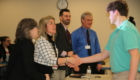 Students give math presentation