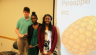 Students give math presentation