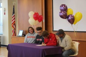 Isaac Brown signs national letter of intent to play baseball at Marist College.