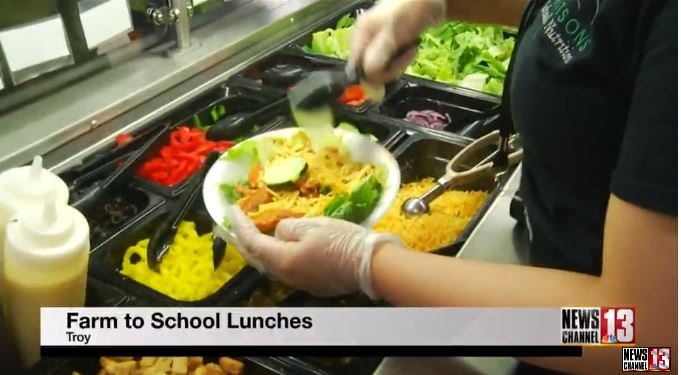 Farm to table lunches served in Troy Schools