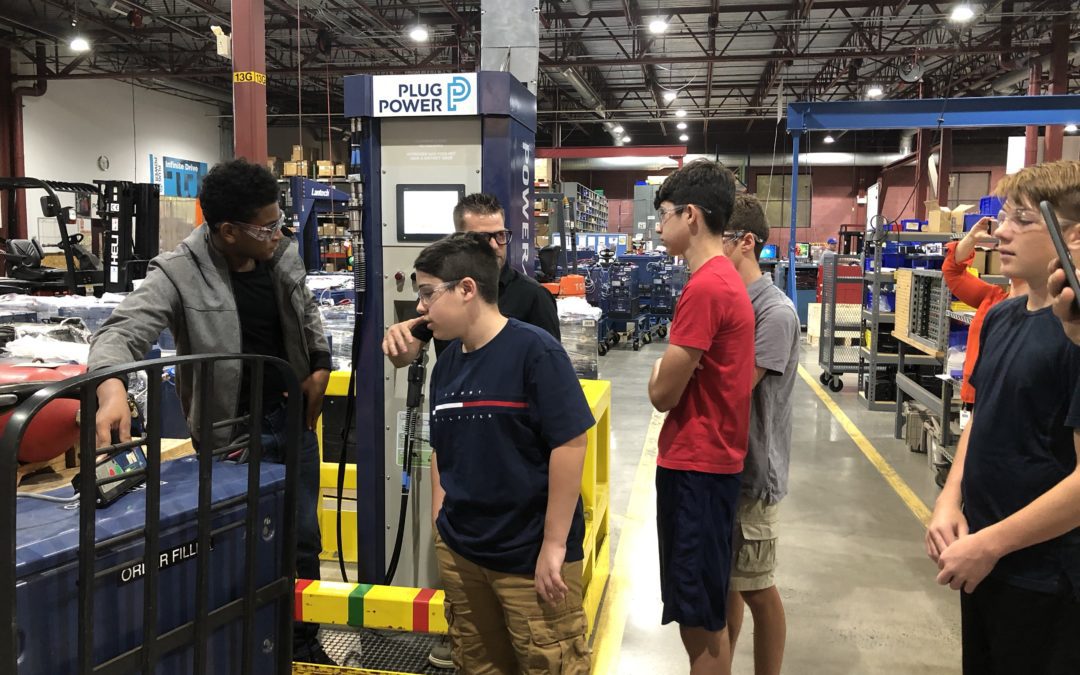 Incoming P-TECH students visit Plug Power