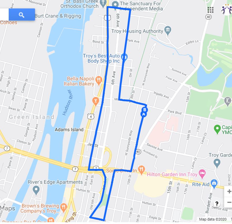 ps2 parade route map