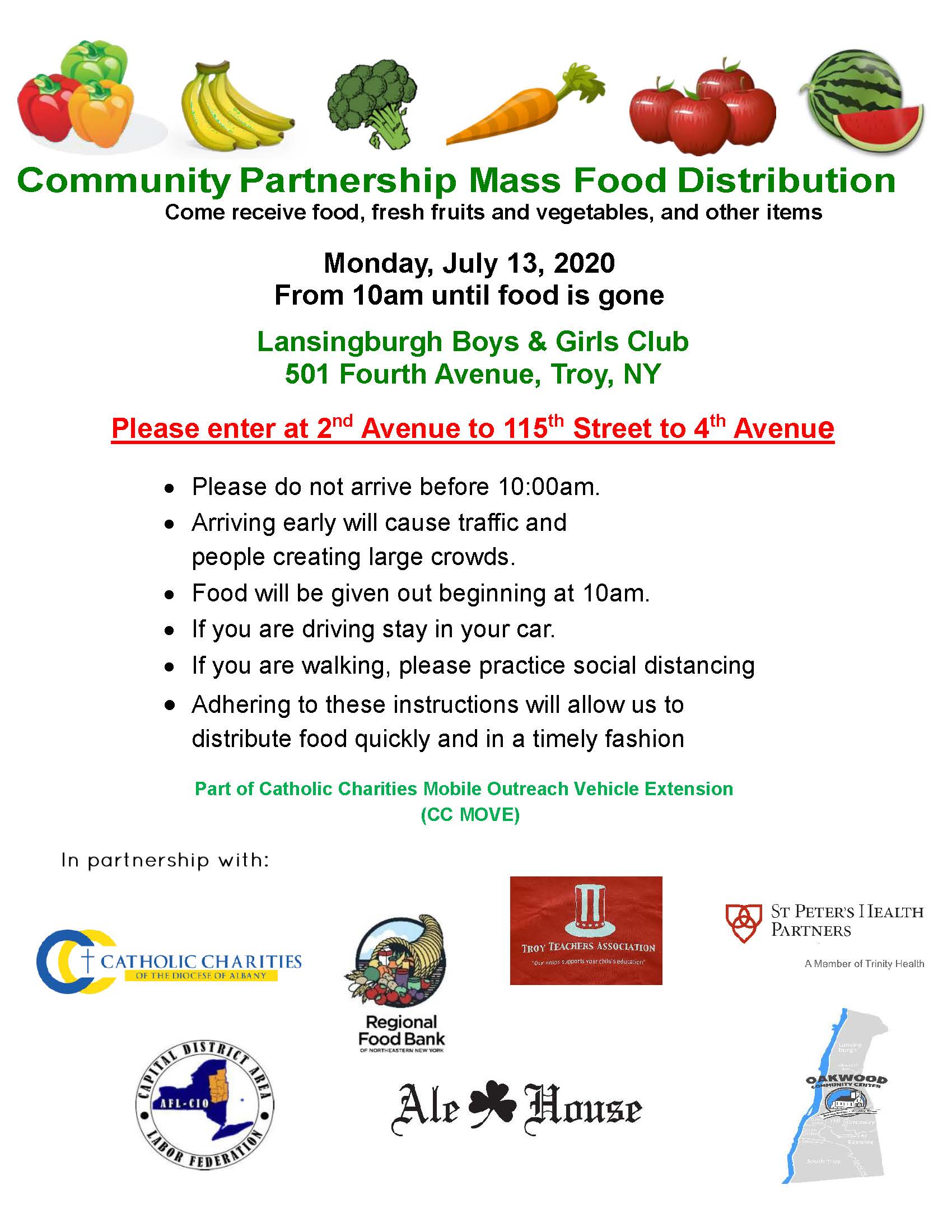 Mass food distribution