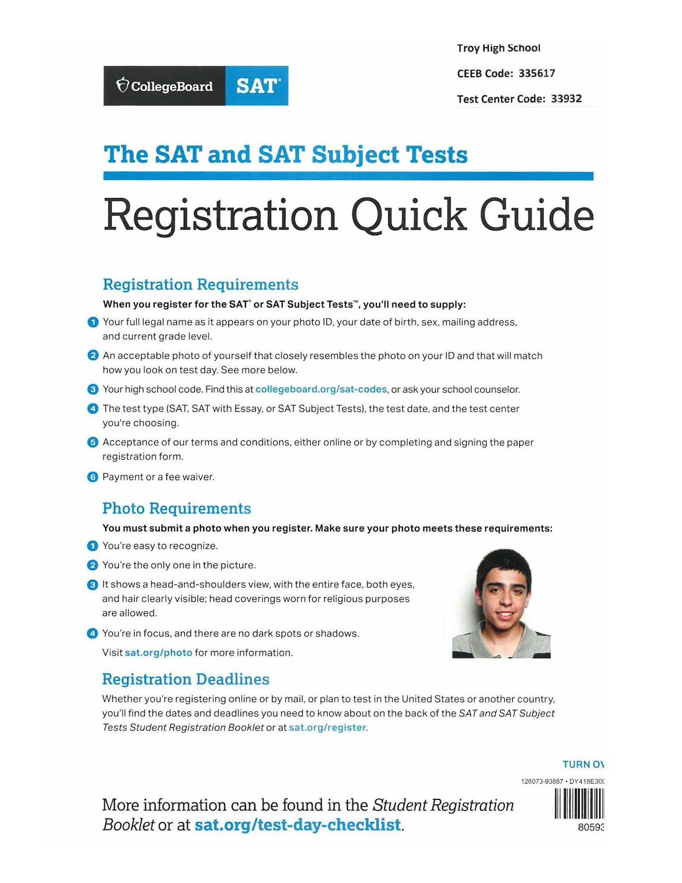 SAT registration guide