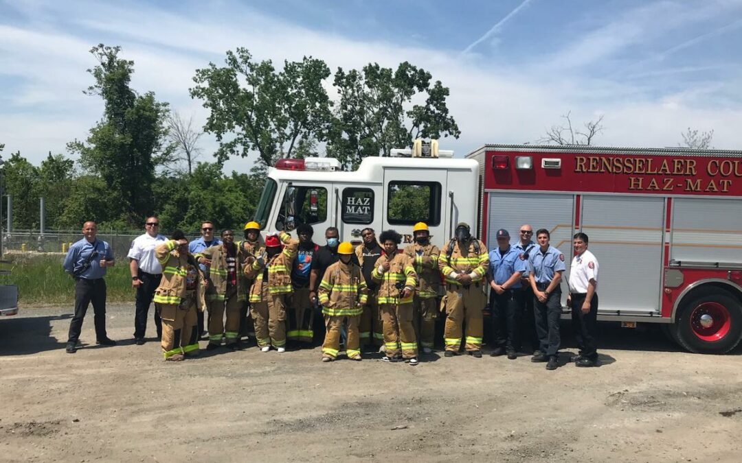 School 12 students learn about firefighting