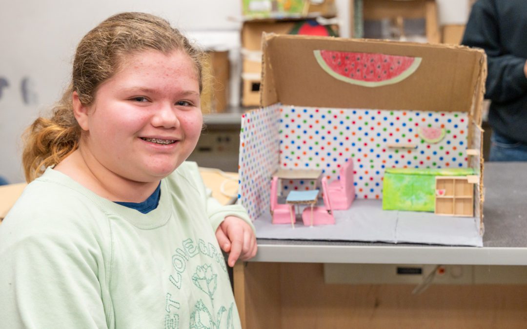 Sixth-graders design and build shopping center