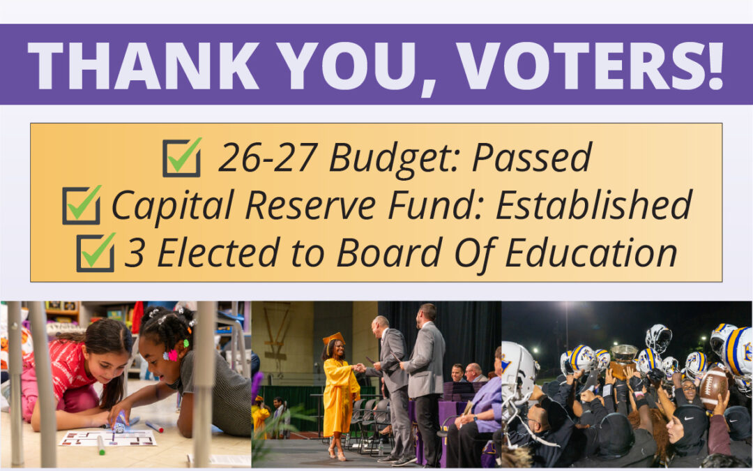 Voters pass 2026-2027 budget; elect three to Board of Education