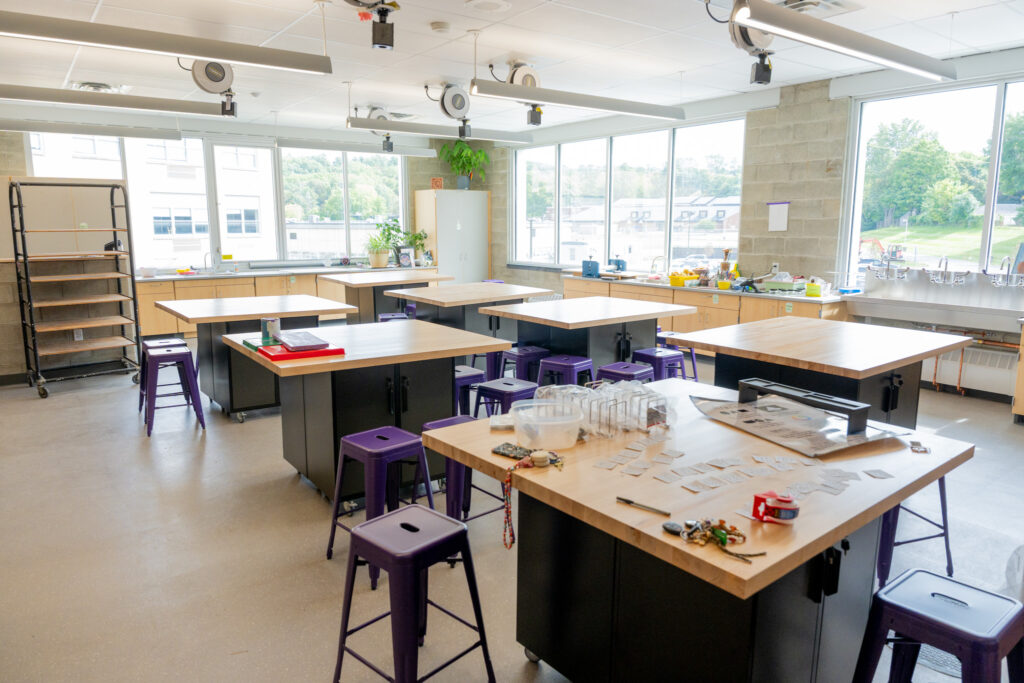 one of the new art rooms in the THS technology wing